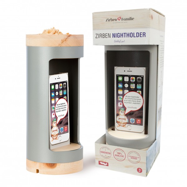 Zirben Nightholder Silber-Grau